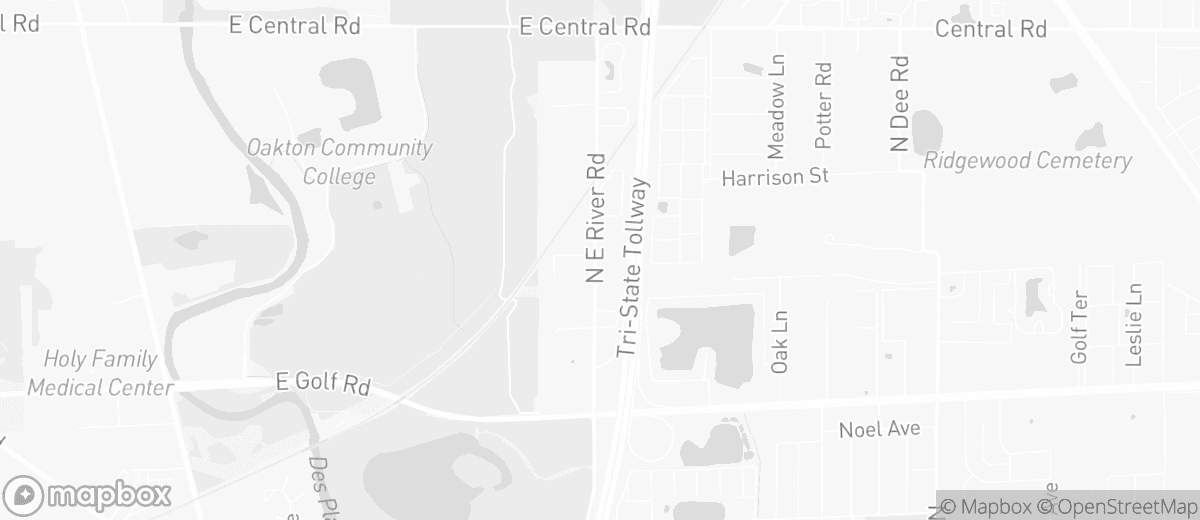 Des Plaines area map
